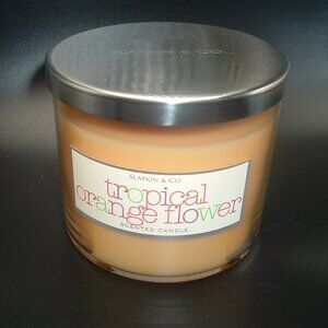 SLATKIN & CO Tropical Orange Flower (retired) 3-WICK 14.5 OZ CANDLE NEW